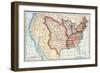 Map of the U.S. in 1803, Showing the Louisiana Purchase-null-Framed Premium Giclee Print