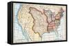 Map of the U.S. in 1803, Showing the Louisiana Purchase-null-Framed Stretched Canvas