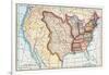 Map of the U.S. in 1803, Showing the Louisiana Purchase-null-Framed Giclee Print