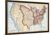 Map of the U.S. in 1803, Showing the Louisiana Purchase-null-Framed Giclee Print