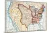 Map of the U.S. in 1803, Showing the Louisiana Purchase-null-Mounted Giclee Print