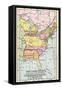 Map of the United States at the Close of the American Revolution, c.1783-null-Framed Stretched Canvas
