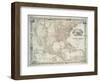 Map of the United States, British provinces, Mexico, West Indies and Central America, 1850-American School-Framed Giclee Print