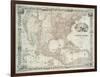 Map of the United States, British provinces, Mexico, West Indies and Central America, 1850-American School-Framed Giclee Print