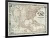 Map of the United States, British provinces, Mexico, West Indies and Central America, 1850-American School-Framed Giclee Print