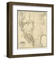 Map of the United States, c.1850-null-Framed Art Print