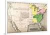 Map of the United States in 1803-null-Framed Giclee Print