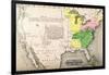 Map of the United States in 1803-null-Framed Giclee Print