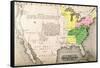 Map of the United States in 1803-null-Framed Stretched Canvas