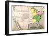 Map of the United States in 1803-null-Framed Giclee Print