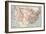 Map of the United States in 1830-null-Framed Giclee Print