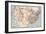 Map of the United States in 1830-null-Framed Giclee Print