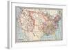 Map of the United States in 1830-null-Framed Giclee Print