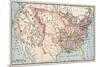 Map of the United States in 1830-null-Mounted Giclee Print