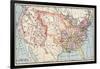 Map of the United States in 1830-null-Framed Giclee Print