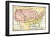 Map of the United States in 1861, at the Start of the Civil War-null-Framed Giclee Print