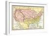 Map of the United States in 1861, at the Start of the Civil War-null-Framed Giclee Print