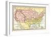 Map of the United States in 1861, at the Start of the Civil War-null-Framed Giclee Print