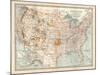 Map of the United States. Inset of Alaska-Encyclopaedia Britannica-Mounted Art Print