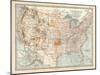 Map of the United States. Inset of Alaska-Encyclopaedia Britannica-Mounted Art Print