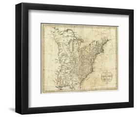 Map of the United States of America, c.1796-John Reid-Framed Art Print