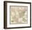 Map of The United States of America, c.1848-J^ H^ Colton-Framed Art Print