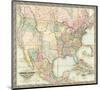 Map of The United States of America, c.1848-J^ H^ Colton-Mounted Art Print