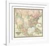 Map of The United States of America, c.1848-J^ H^ Colton-Framed Art Print