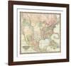 Map of The United States of America, c.1848-J^ H^ Colton-Framed Art Print