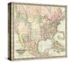 Map of The United States of America, c.1848-J^ H^ Colton-Stretched Canvas
