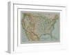 Map of The United States of America, c1910-Gull Engraving Company-Framed Giclee Print