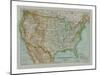 Map of The United States of America, c1910-Gull Engraving Company-Mounted Giclee Print