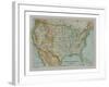 Map of The United States of America, c1910-Gull Engraving Company-Framed Giclee Print