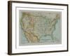 Map of The United States of America, c1910-Gull Engraving Company-Framed Giclee Print