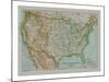 Map of The United States of America, c1910-Gull Engraving Company-Mounted Giclee Print