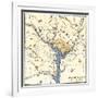 Map of the Washington DC Vicinity at the Outset of the Civil War-null-Framed Giclee Print