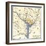 Map of the Washington DC Vicinity at the Outset of the Civil War-null-Framed Giclee Print