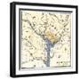 Map of the Washington DC Vicinity at the Outset of the Civil War-null-Framed Giclee Print