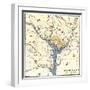 Map of the Washington DC Vicinity at the Outset of the Civil War-null-Framed Giclee Print
