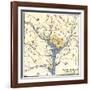 Map of the Washington DC Vicinity at the Outset of the Civil War-null-Framed Giclee Print