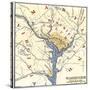 Map of the Washington DC Vicinity at the Outset of the Civil War-null-Stretched Canvas
