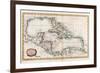 Map of the West Indies, 18th Century-Barlow-Framed Giclee Print