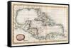 Map of the West Indies, 18th Century-Barlow-Framed Stretched Canvas