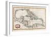 Map of the West Indies, 18th Century-Barlow-Framed Premium Giclee Print