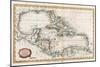 Map of the West Indies, 18th Century-Barlow-Mounted Premium Giclee Print