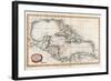 Map of the West Indies, 18th Century-Barlow-Framed Premium Giclee Print