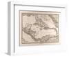 Map of the West Indies and Central America, 1872-null-Framed Giclee Print