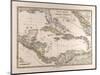Map of the West Indies and Central America, 1872-null-Mounted Giclee Print