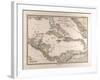 Map of the West Indies and Central America, 1872-null-Framed Giclee Print