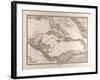 Map of the West Indies and Central America, 1872-null-Framed Giclee Print